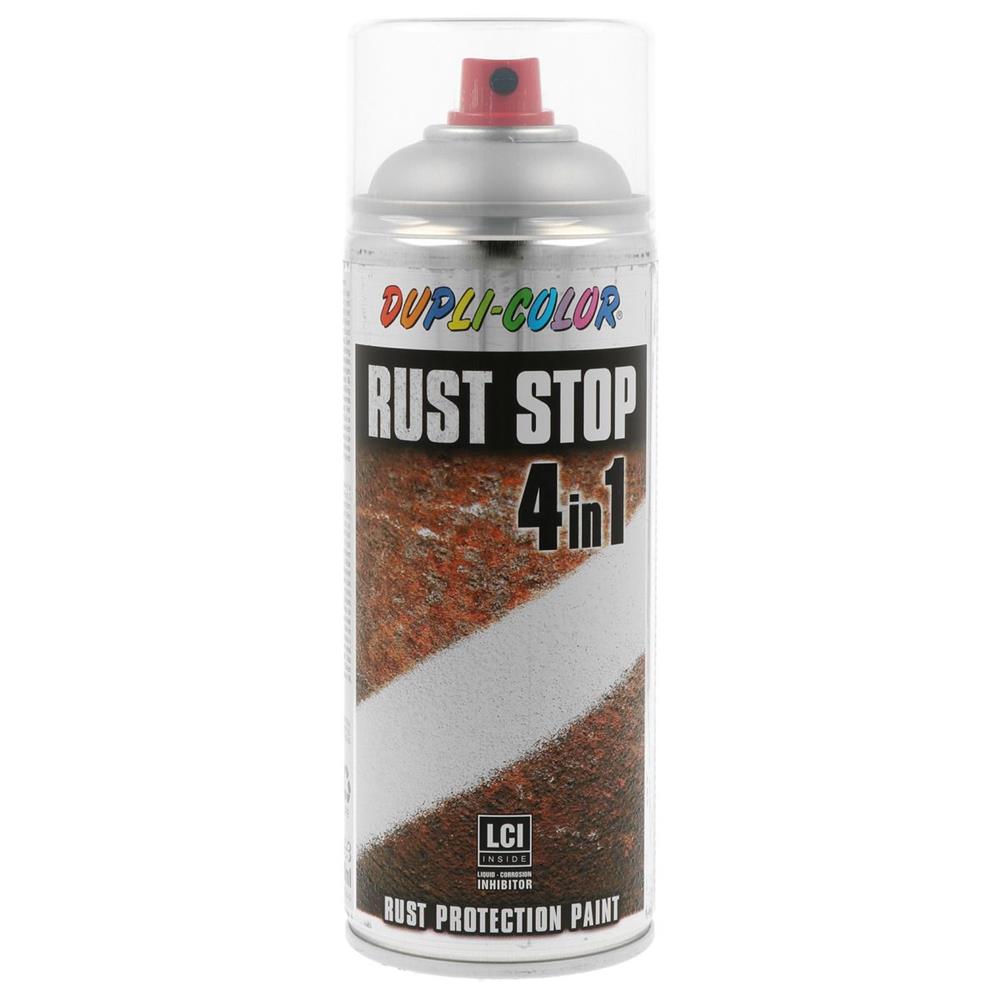 RAL 9006 Anti -Rust Paint 4 em 1 Stop Rust 400ml Dupli. Compromisso com a qualidade, em cada material, em cada entrega. Angola-Materiais.shop.