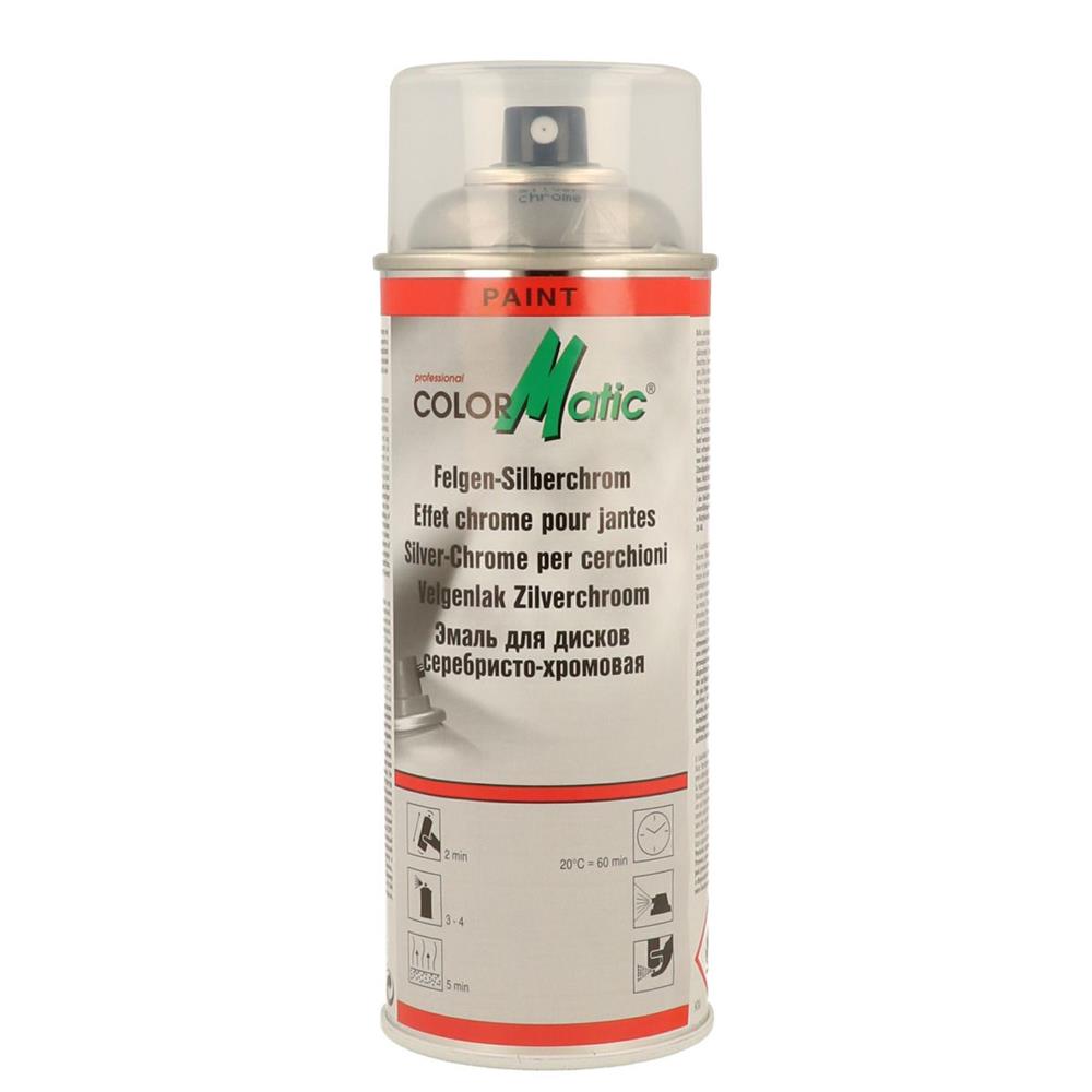 Tinta cromada prateada para jantes 400 ml colormática. A sua loja online para materiais elétricos e de construção é a Angola-Materiais.shop. Garantimos qualidade e acessibilidade.