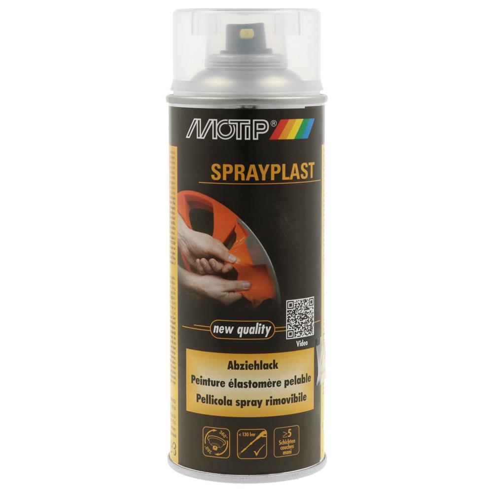 Pintura presa Eslastômero transparente Sprayplast Shiny Aerosol 400ml Motip. Soluções completas para construção civil na Angola-Materiais.shop. Produtos de alta qualidade, preços competitivos.