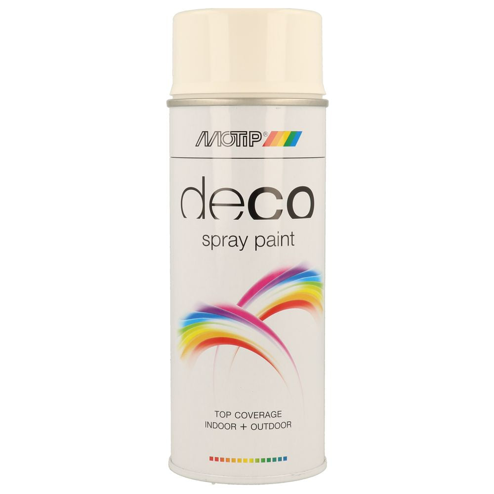 Pintura deco ral9010 motip de aerossol brilhante 400ml. Materiais de elite para construtores de sucesso. Angola-Materiais.shop.