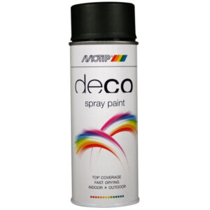 Pintura deco ral9005 satine aerossol 400ml Motip. A força dos melhores materiais ao seu alcance. Angola-Materiais.shop.