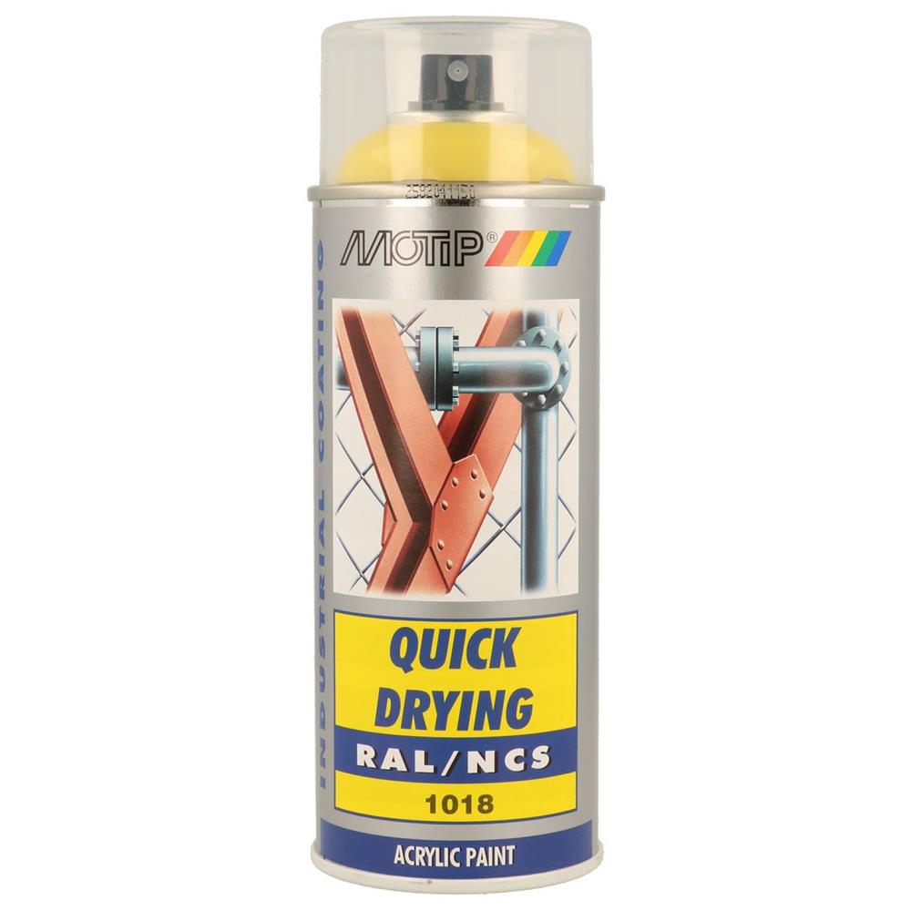 Ral acryl ral1018 pintando motip de aerossol brilhante 400ml. Transformando ideias em realidade com materiais de primeira. Angola-Materiais.shop.