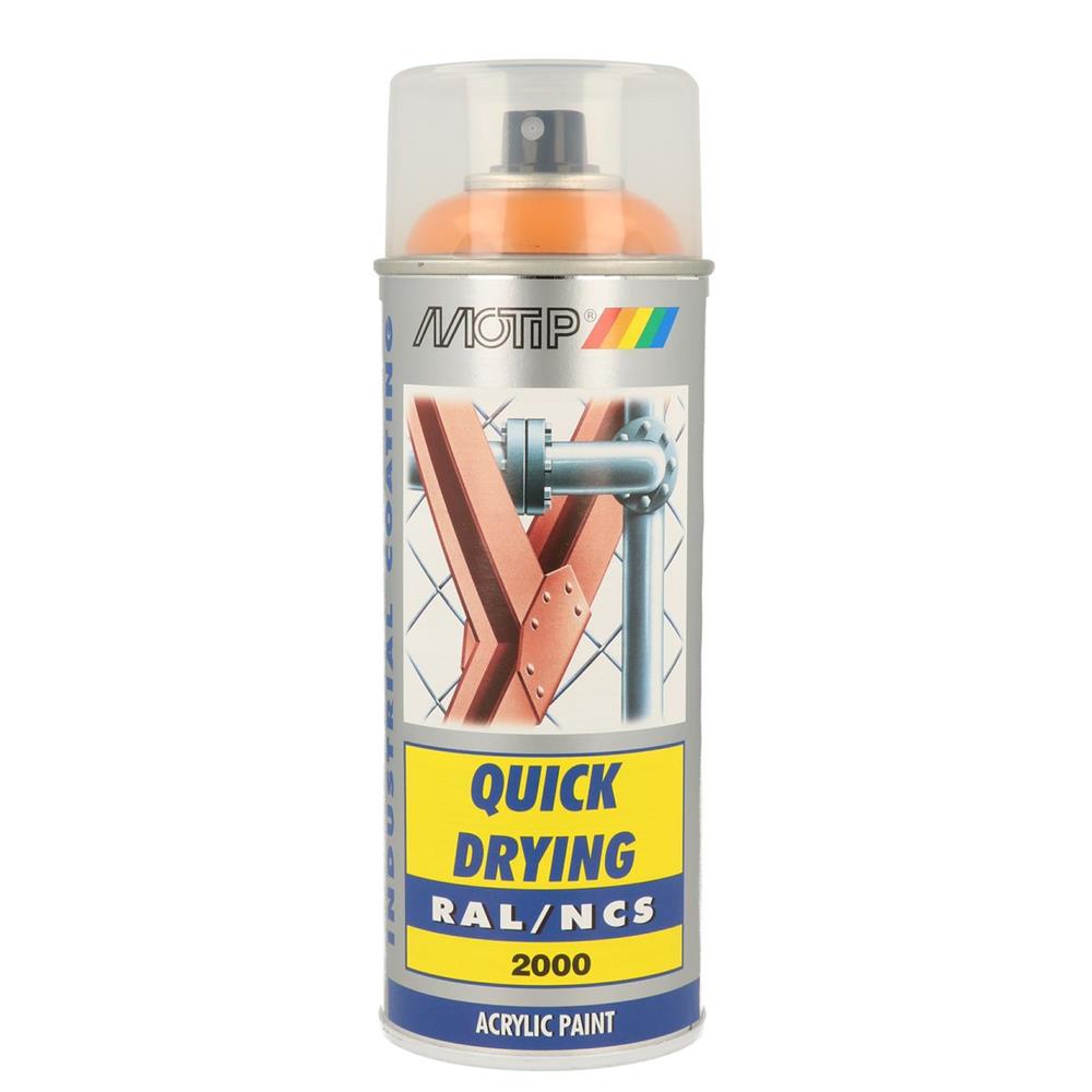 Ral acryl ral2000 pintura shonl aerosol 400ml Motip. A revolução dos materiais de construção está aqui. Angola-Materiais.shop.