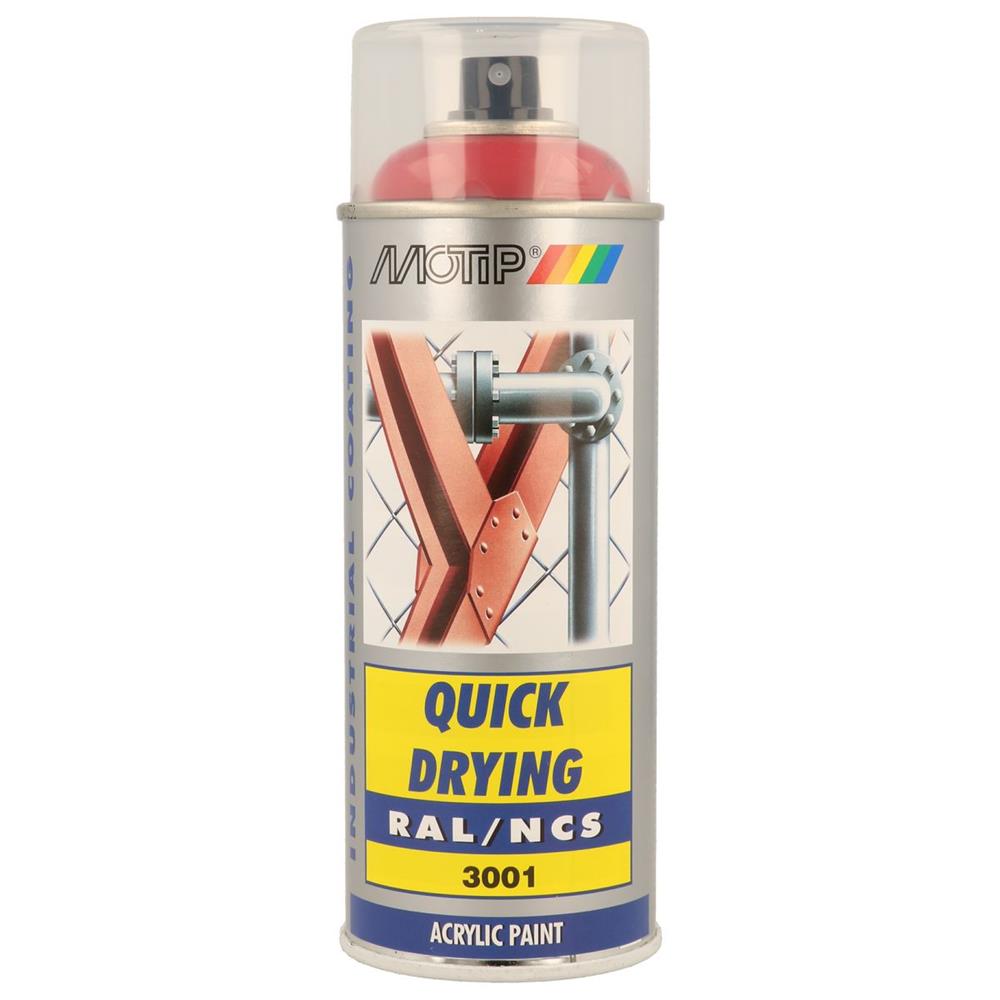 Ral acryl ral3001 pintando aerossol 400ml Motip. Transformando ideias em realidade com materiais de primeira. Angola-Materiais.shop.