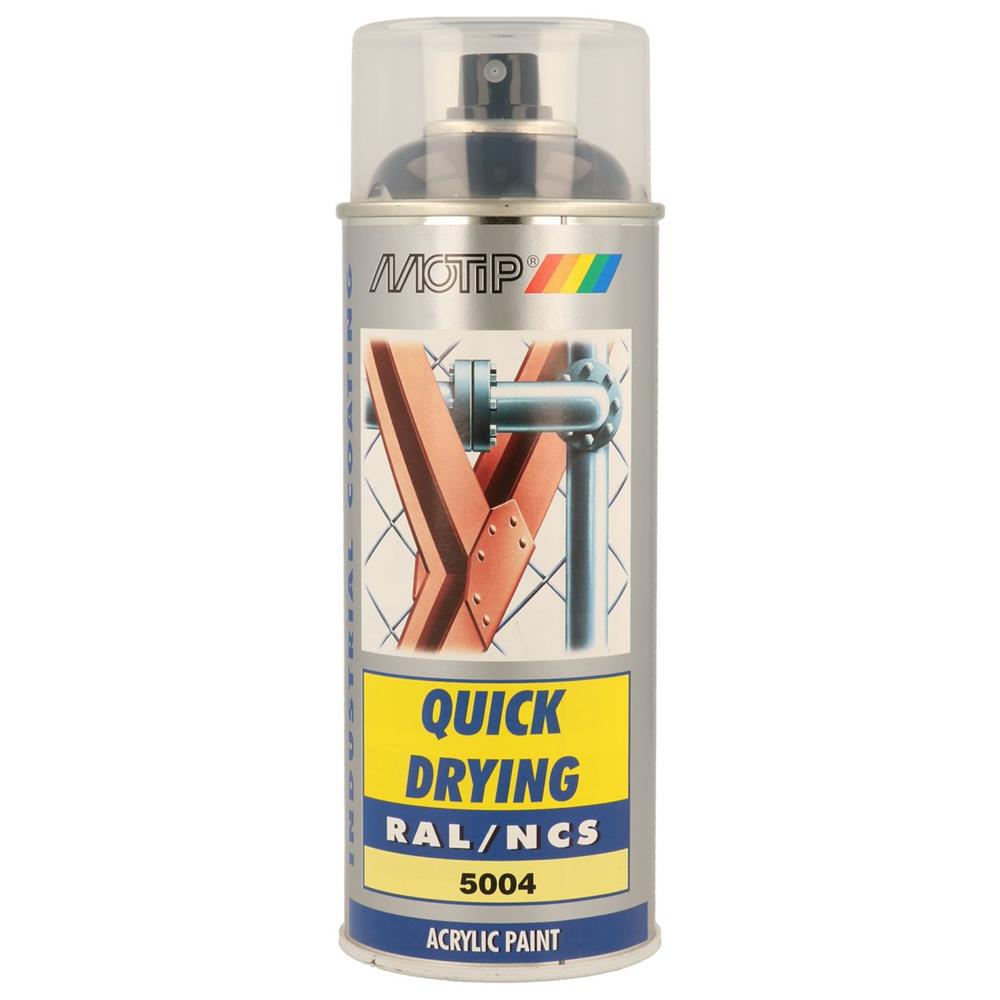 Ral acryl ral5004 pintura ral5004 aerosol 400ml Motip. A revolução dos materiais de construção está aqui. Angola-Materiais.shop.