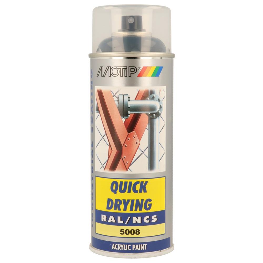 Ral acryl ral5008 pintura ral5008 aerosol 400ml Motip. O parceiro definitivo para sua construção. Angola-Materiais.shop.