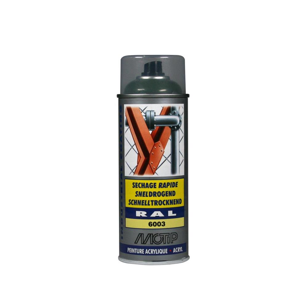 Ral acryl ral6003 pintando shrons aerosol 400ml Motip. Precisão, durabilidade e eficiência na Angola-Materiais.shop.