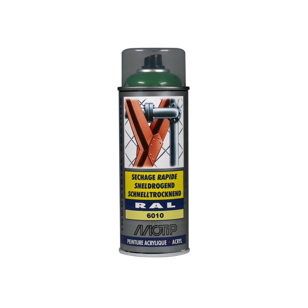 Ral acryl ral6010010000000 aerosol 400ml Motip Painting. Materiais de construção de primeira linha, disponíveis agora na Angola-Materiais.shop. Entrega em todo o país.