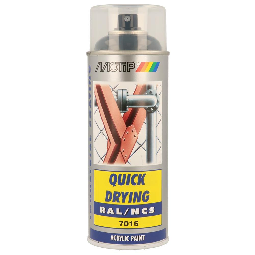Ral acryl ral7016 pintando shrons aerosol 400ml Motip. Seu parceiro estratégico em materiais de construção. Angola-Materiais.shop.