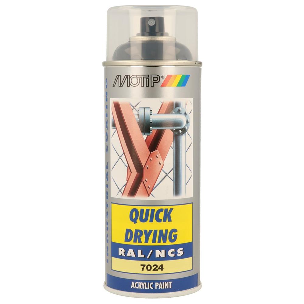 Ral acryl ral7024 pintura shonl aerosol 400ml Motip. Eficiência, qualidade e confiança em um só lugar. Angola-Materiais.shop.