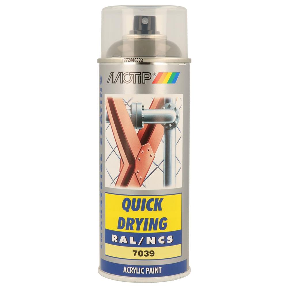Ral acryl ral7039 pintando aerosol 400ml Motip. Angola-Materiais.shop oferece materiais de construção e hardware de alta qualidade. Encontre tudo o que precisa para os seus projetos em um único lugar.