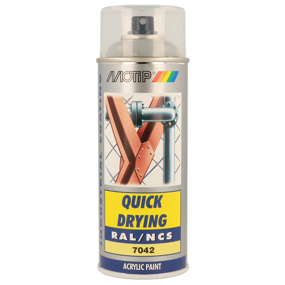Ral acryl ral7042 pintando shrons aerosol 400ml Motip. Eficiência, qualidade e confiança em um só lugar. Angola-Materiais.shop.