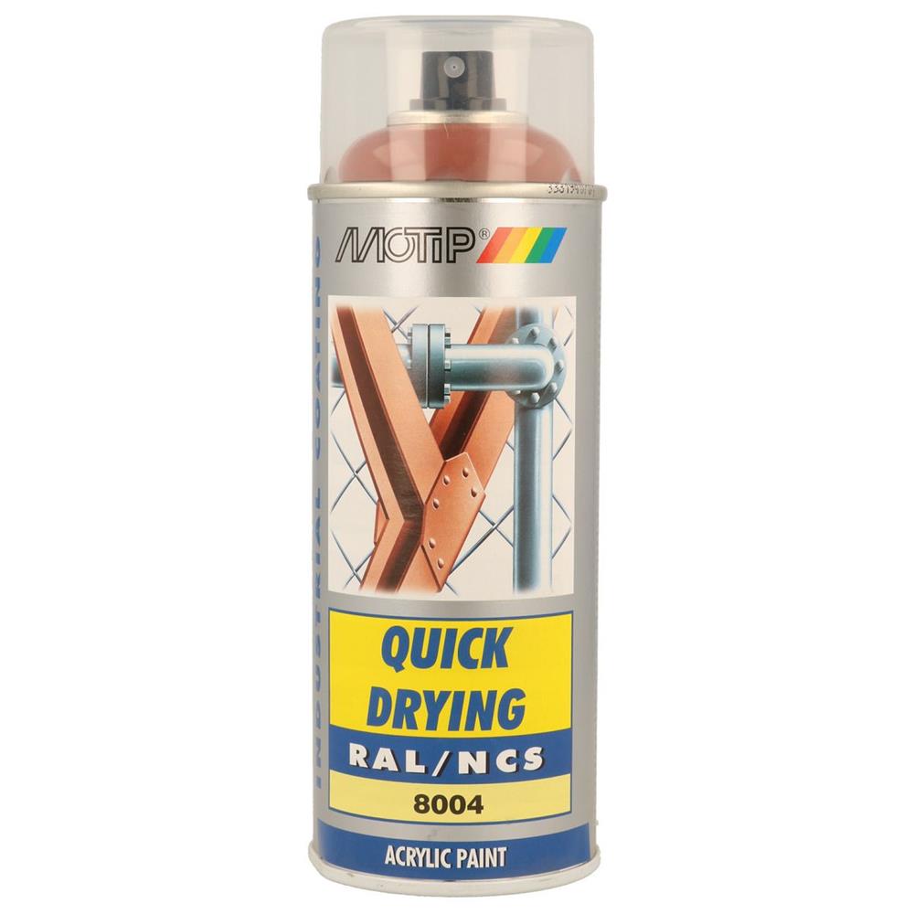 Ral acryl ral8004 pintura ral8004 aerosol 400ml Motip. A revolução dos materiais de construção está aqui. Angola-Materiais.shop.