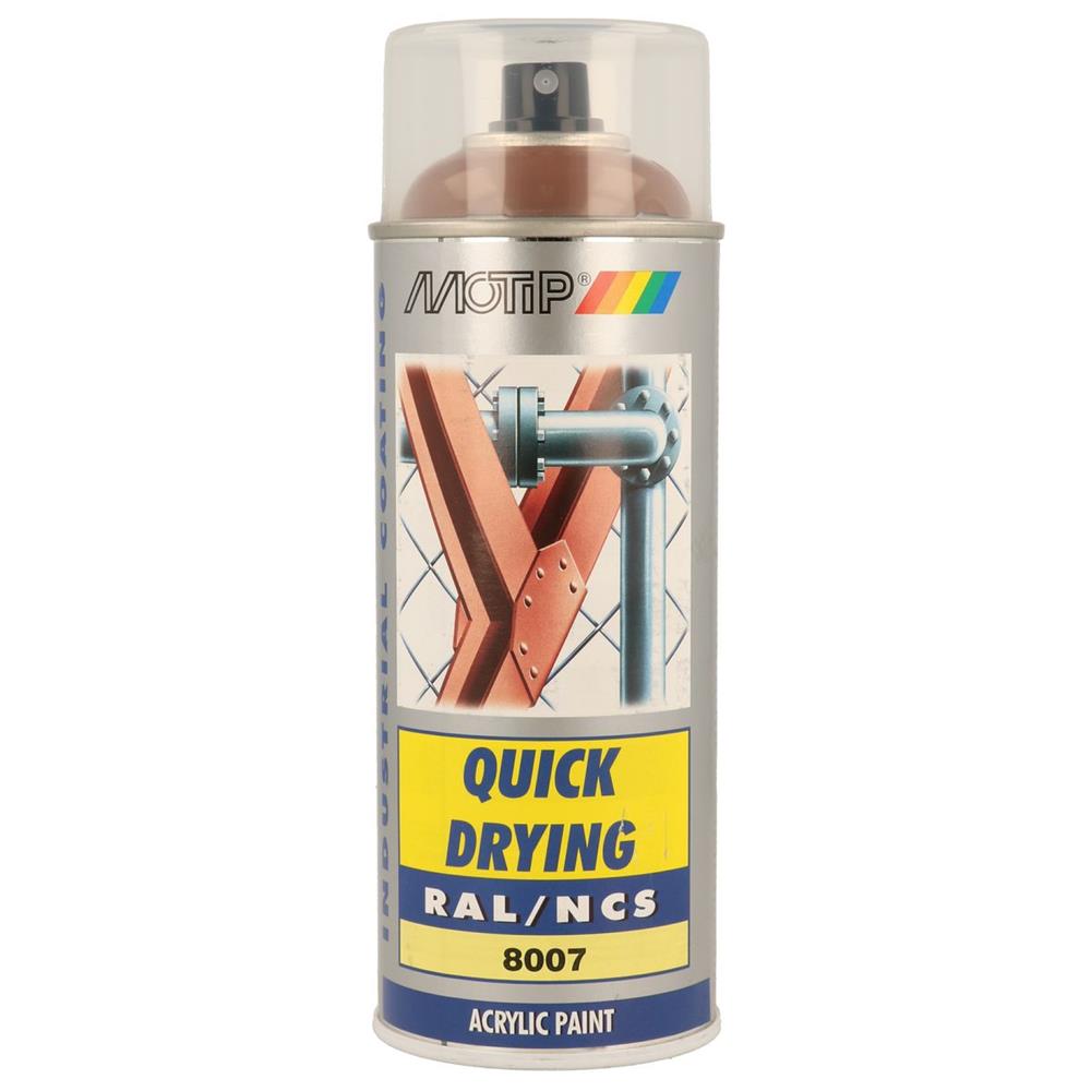 Ral acryl ral8007 pintando shrone aerossol 400ml Motip. Precisão, durabilidade e eficiência na Angola-Materiais.shop.