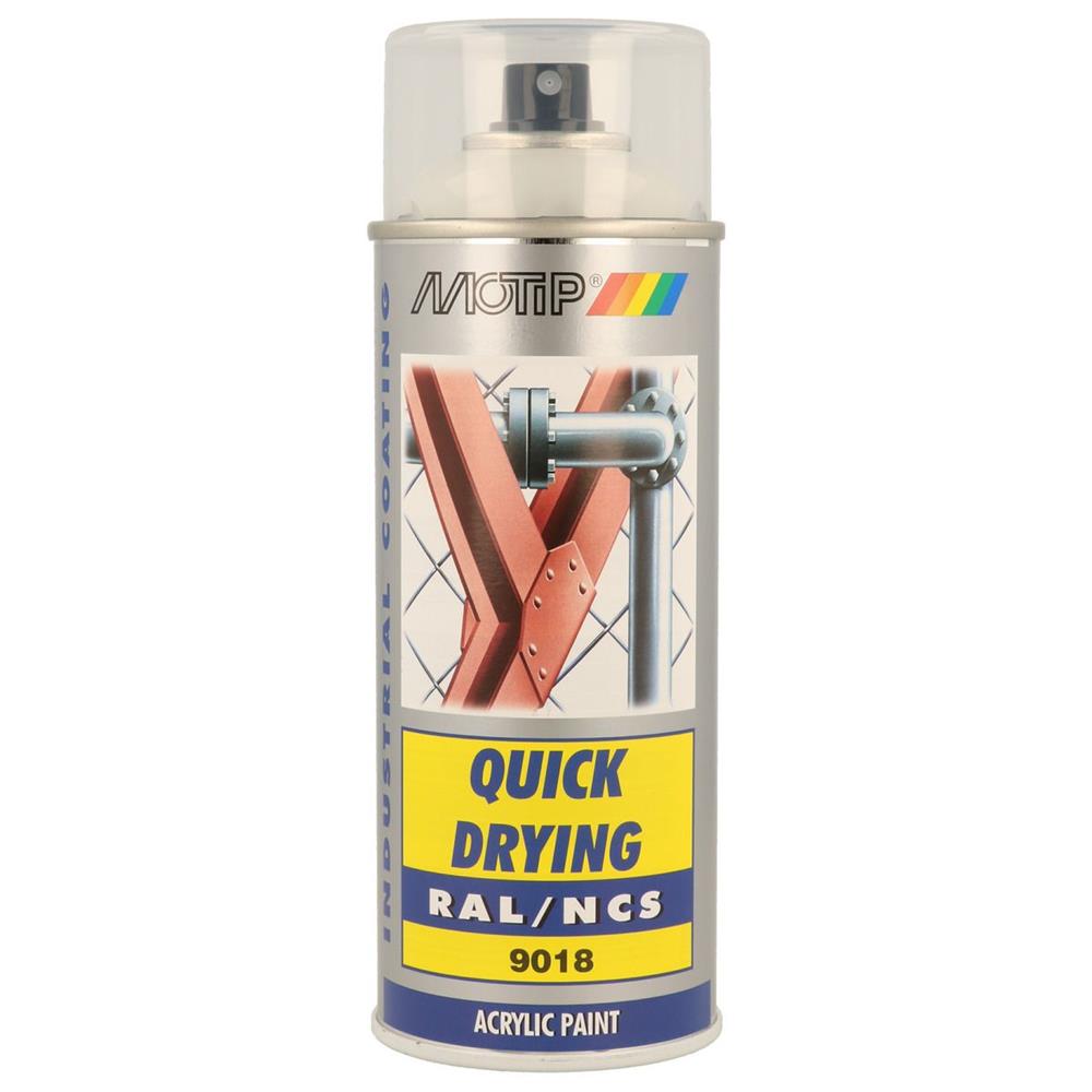 Ral acryl ral9018 pintando shrons aerosol 400ml Motip. Materiais de elite para construtores de sucesso. Angola-Materiais.shop.