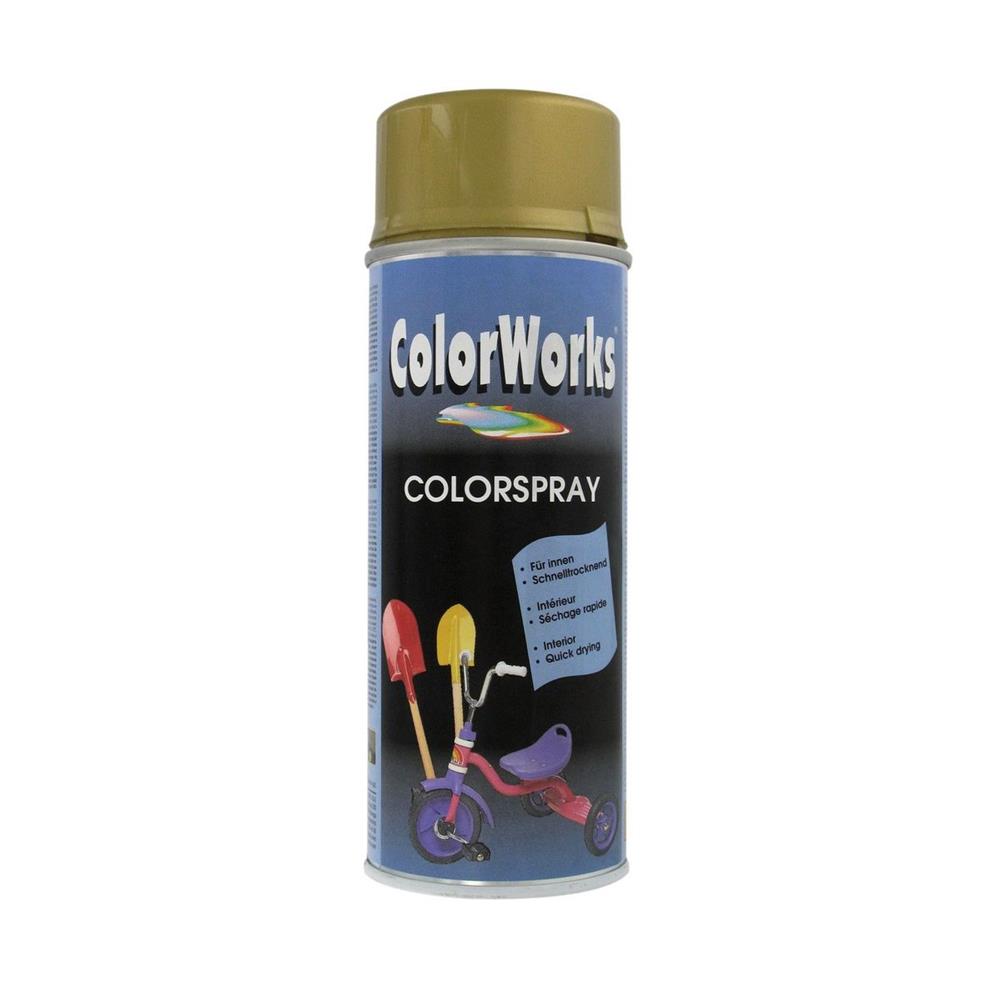 Gold Paint 400ml Colorworks. Materiais de construção sob medida para cada projeto. Angola-Materiais.shop, sua solução personalizada.