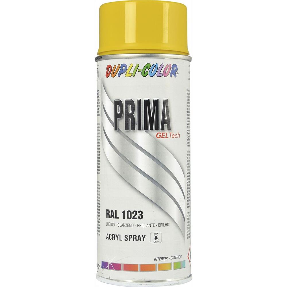 Prima ral 1023 pintura amarela Brilhante tráfego 400ml Dupli Color. Qualidade garantida em cada produto na Angola-Materiais.shop. Construa o futuro com os melhores materiais do mercado.