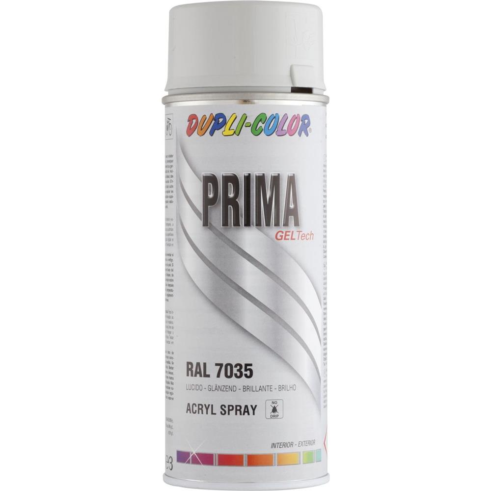 Prima Ral 7035 Brilhante Cinza Tinta 400ml Dupli Color. Inovação, qualidade e confiabilidade na palma da sua mão. Angola-Materiais.shop.