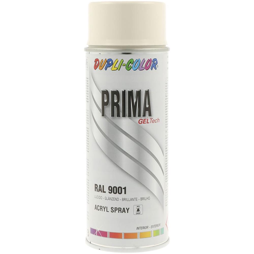 Prima ral 9001 tinta branca Creme brilhante 400ml Dupli Color. Transforme seus projetos de construção com Angola-Materiais.shop - o melhor em hardware e materiais industriais.