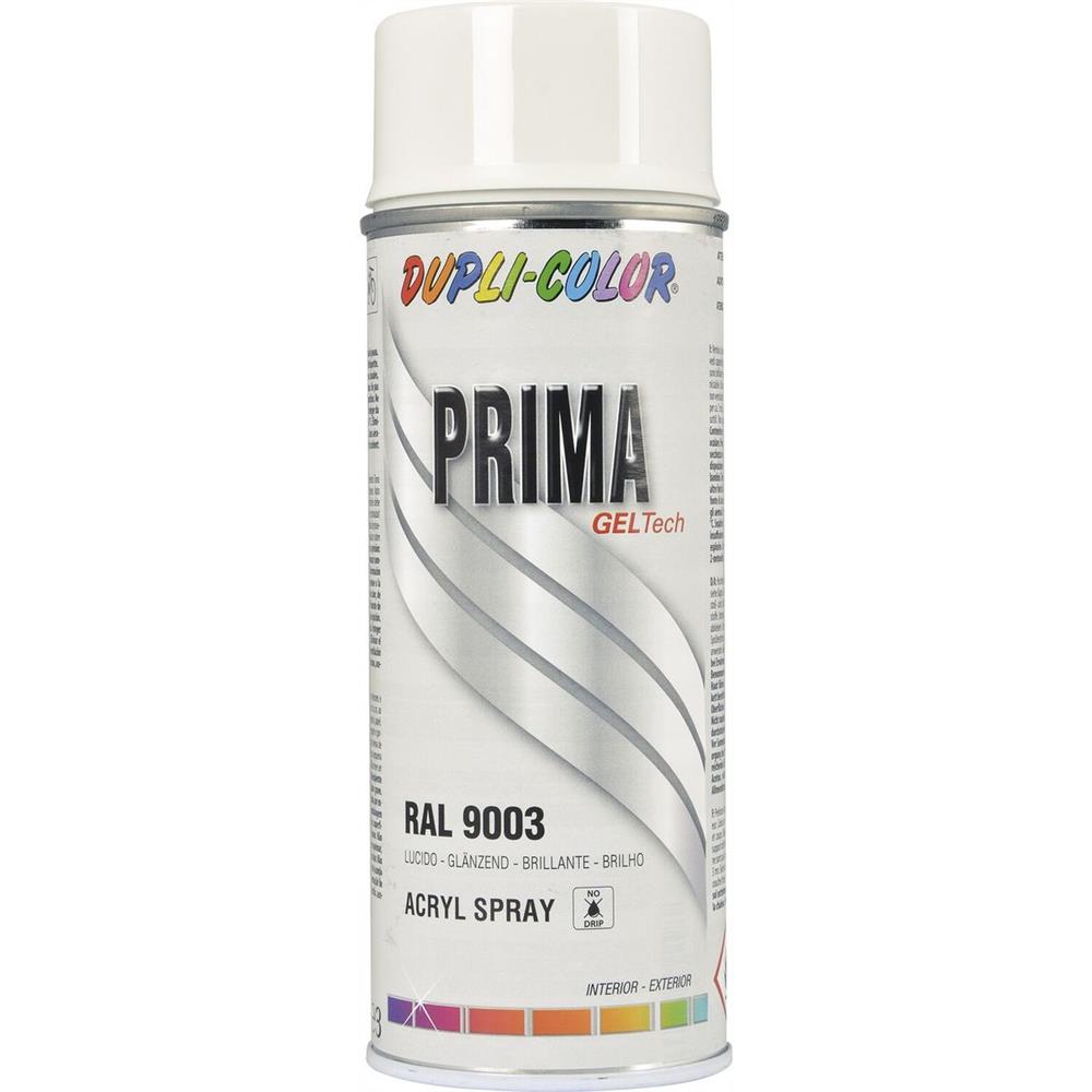 Prima ral 9003 tinta branca sinal brilhante 400ml Dupli Color. Materiais de construção que fazem a diferença. Angola-Materiais.shop, sua escolha inteligente.
