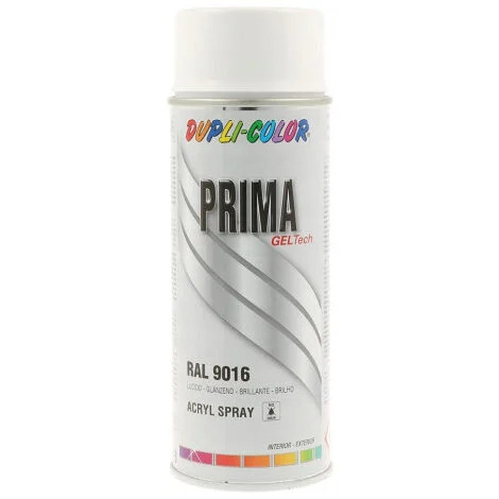 Prima Ral 9016 Tintas brancas tráfego brilhante 400ml Dupli Color. Construindo sonhos com os melhores materiais. Angola-Materiais.shop.
