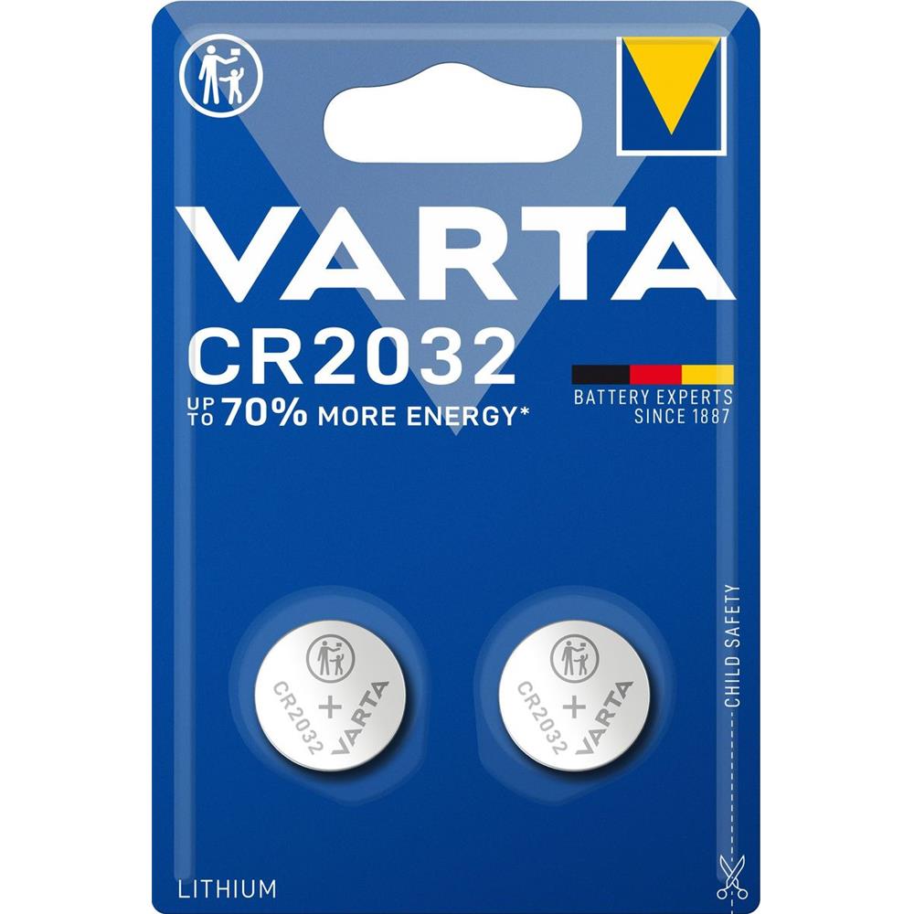 Bateria CR2032 Varta x2. A revolução dos materiais de construção está aqui. Angola-Materiais.shop.
