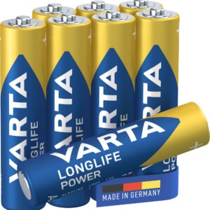 Baterias de energia alcalina Varta Power 1,5V LR03/AAA BATERIAS 8PCS. Soluções completas para construção civil na Angola-Materiais.shop. Produtos de alta qualidade, preços competitivos.
