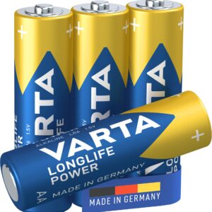 Baterias alcalinas Varta Power LR06 AA Blister de 4 quartos. Experiência, inovação e dedicação em cada produto. Angola-Materiais.shop.