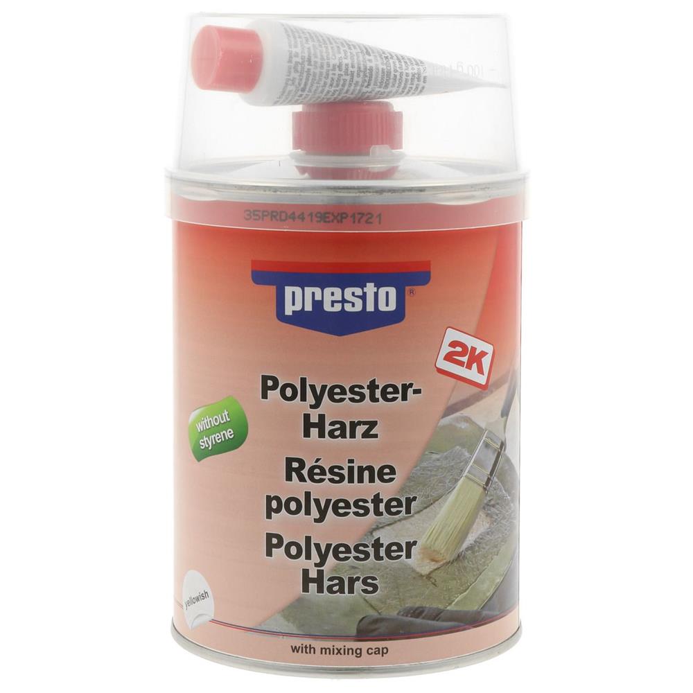 Base de poliéster de 2k sem Styrne Presto 1 kg. Tecnologia, qualidade e performance em sintonia. Angola-Materiais.shop.