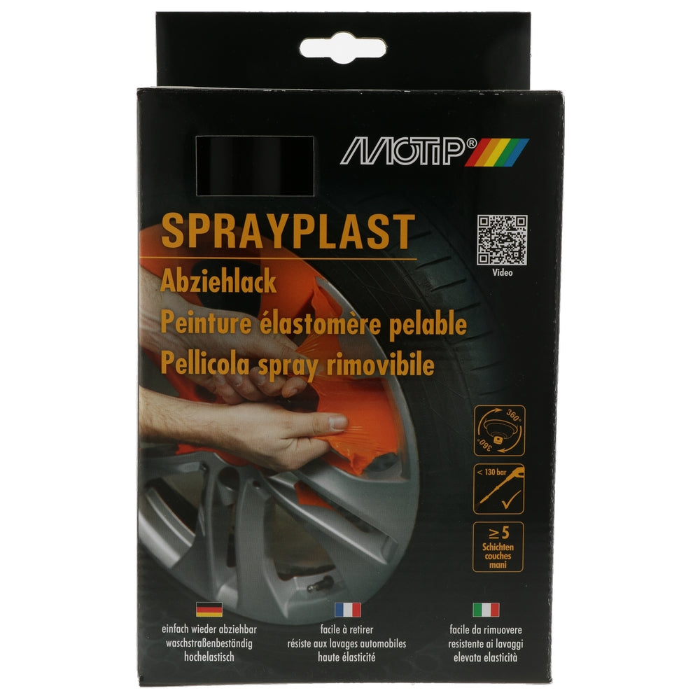 Kit Pintura de Peble Eslastomer Black Shiny 2x 400ml Motip. Ferramentas profissionais para resultados excepcionais. Angola-Materiais.shop.