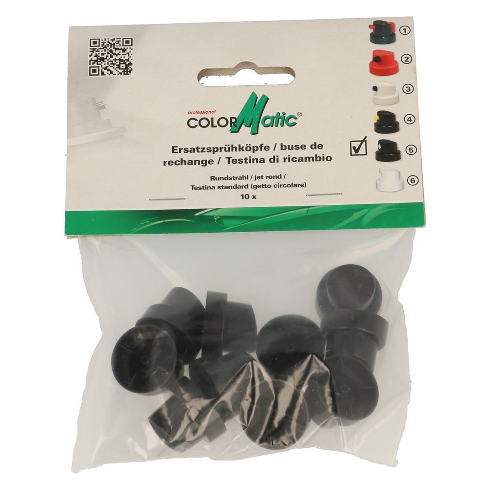 Conjunto de bicos 60550 jato redondo 10pcs colormático. Materiais de construção sob medida para cada projeto. Angola-Materiais.shop, sua solução personalizada.