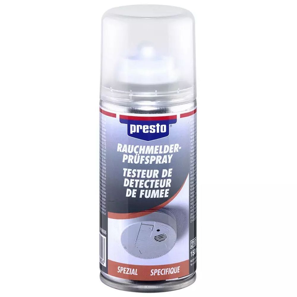 Testador para detector de fumaça 150 ml Presto. Entrega rápida e confiável em todas as cidades de Angola. Angola-Materiais.shop, a sua solução completa para materiais de construção.