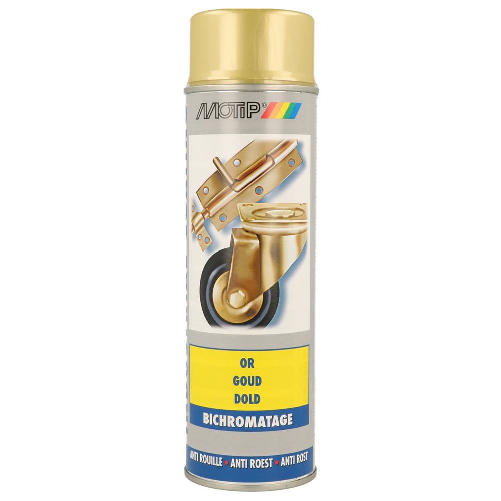 Aerossol 500ml Motip Bichromatage Paint. A sua loja online para materiais elétricos e de construção é a Angola-Materiais.shop. Garantimos qualidade e acessibilidade.