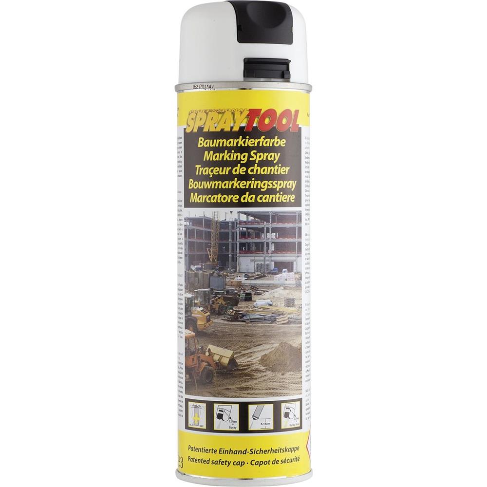 Aerossol 500ml Spraytool White TP Site Tracer. Sua construção, nossa missão. Angola-Materiais.shop entrega em todo o país.
