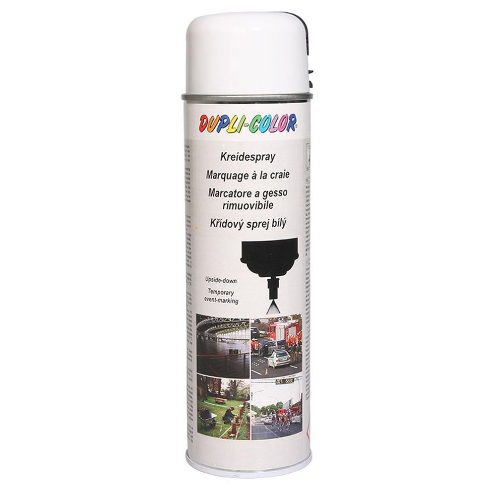 Tracker temporário com aerossol de giz branco 500ml Dupli Color. Compromisso com a qualidade, em cada material, em cada entrega. Angola-Materiais.shop.