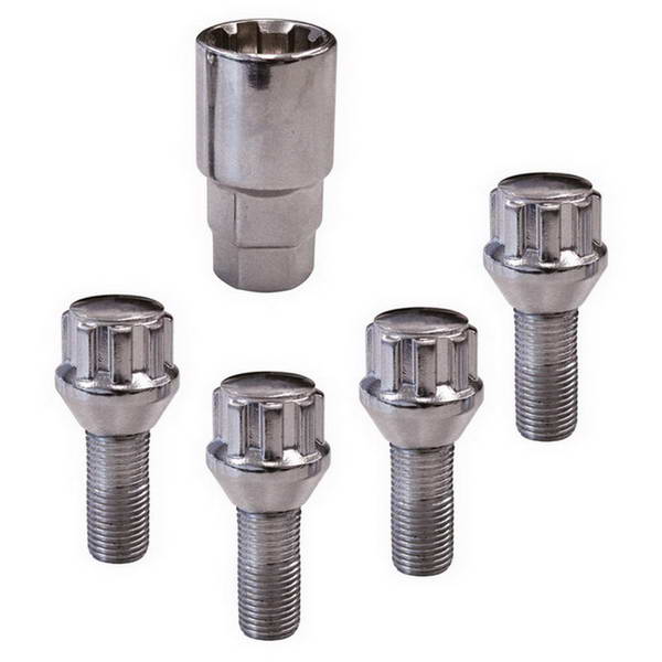 Anti -Theft parafuso M12x1.25x26mm Modelo cônico A X4. Sua obra, nossos materiais. Angola-Materiais.shop, parceiro da construção angolana.